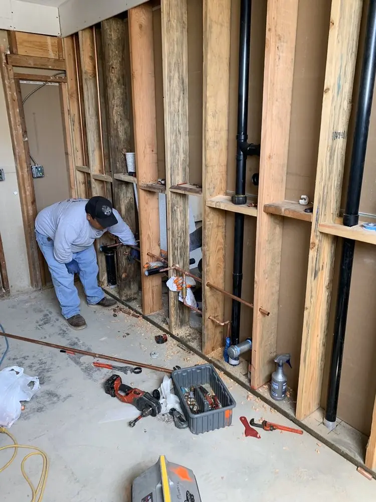 Commercial rough-in plumbing for Gas Line Repair in Dudley